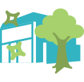 Bâtiment neuf conçu pour les enfants